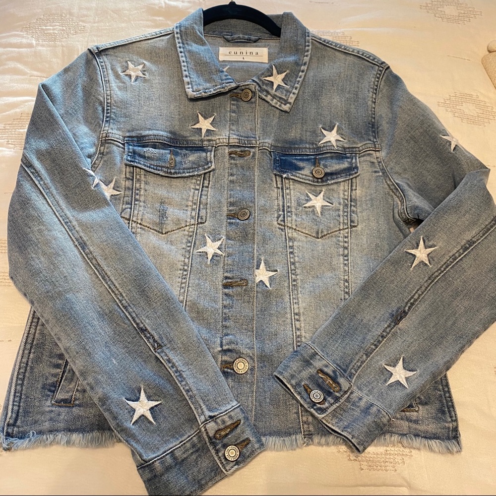 Eunina denim jacket with stars